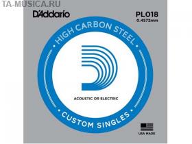 Струна одиночная D'Addario 0,18 купить