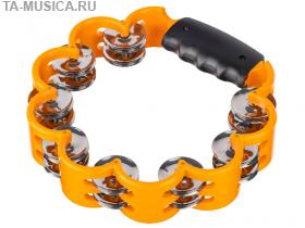 Тамбурин, форма 'цветок', 16 пар бубенцов, эргономичная ручка, ATB001, Alice куп