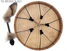 Бубен 60 см, кожаная мембрана, с подстройкой (А) купить с доставкой