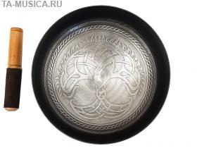 Поющая чаша стальная 26 см с гравировкой Древо Жизни IN99PGDG26 купить