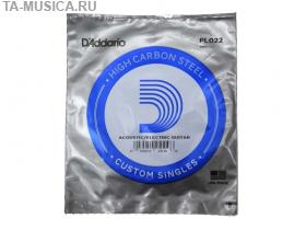 Струна одиночная D'Addario 0,22 купить с доставкой