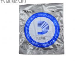 Струна одиночная D'Addario 0,1 купить с доставкой