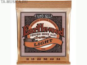 Струны для акустической гитары Earthwood 80/20 Bronze Light (11-15-22w-30-42-52)