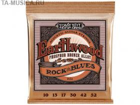 Струны для акустической гитары Phosphor Bronze Rock and Blues 2151, ERNIE BALL