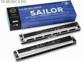 Губная гармошка тремоло Sailor Steel C, 26480C, Seydel Sohne купить