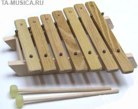 Ксилофон деревянный малая пентатоника, 7 нот