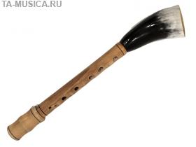 Жалейка Ля сопрано, груша, рог, трость - карбон (ИН)