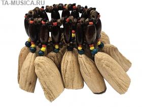 Погремушка из семян на руку, длинный орех 5см (ИШ) купить