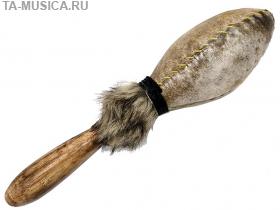 Погремушка шаманская светлая, маракас, 30см, кожа, Индонезия купить