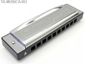 Губная гармоника блюзовая HOHNER Silver Star A купить с доставкой