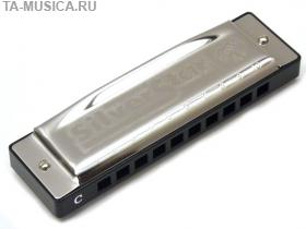 Губная гармоника блюзовая HOHNER Silver Star G купить с доставкой