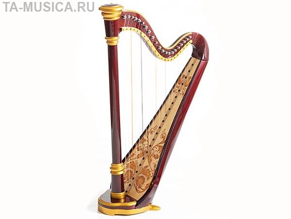 Арфа ирландская 21 струнная (A4-G1), цвет махагони глянцевый, MLH0023 Iris,  Resonance Harps купить | TA-MUSICA