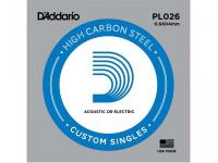 Струна одиночная D'Addario 0,26