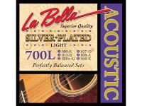 Струны для акустической гитары La Bella 700L посеребренные 009-050