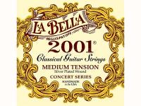 Струны для классической гитары, нейлон, medium, 2001M, La Bella