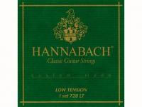 Струны для классической гитары, низкое натяжение, 728LT Custom Made Green, Hannabach