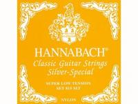 Струны для классической гитары, нейлон/посеребренные, 815SLT Yellow SILVER SPECIAL, Hannabach