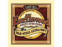 Струны для акустической гитары 10-50, сталь-шелк, P02047 Earthwood Silk-Steel Extra Soft, Ernie Ball