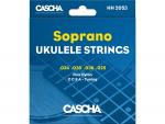 Струны для укулеле сопрано, HH-2053, прозрачный нейлон, Cascha