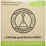 Струны для балалайки, 'мягкий' комплект, металл, STR-B2, Балалайкеръ